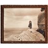 Image 1 : Navajo on a Cliff Photo Print by Pennington, Framed [154442]