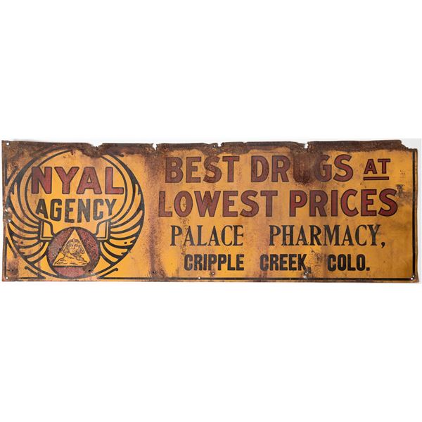 Nyal's Family Remedies, Palace Pharmacy, Cripple Creek Metal Sign [154451]