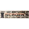 Image 1 : Schoen's Drugs, Victor, Metal Sign [154448]