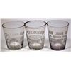 Image 1 : Three Different Denver Etched Shot Glasses [153782]
