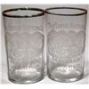 Image 1 : Empire Bottling Co. Pictorial Etched Beer Glasses, Denver [153768]