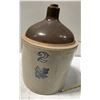 Image 1 : Western Pottery Denver Whiskey Jug, Leaf Pattern, with Express Label [152463]