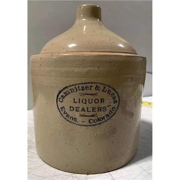 Camnitzer & Lucas Liquor Dealers Whiskey Jug, Evans [154932]