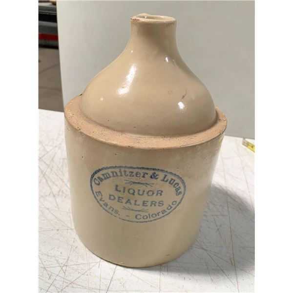 Camnitzer & Lucas Liquor Dealers Whiskey Jug, Evans [154933]