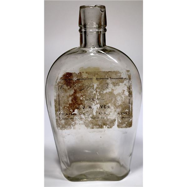 Fairplay Paper Label Flask for Saloon Owner Lynched by Mob [154121]