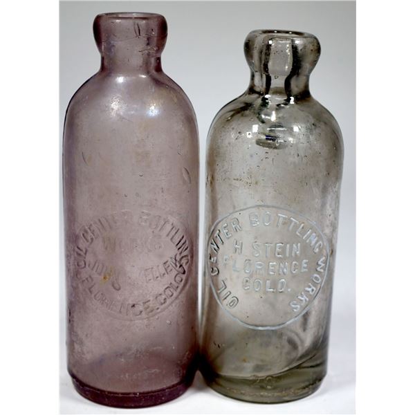 Oil Center Bottling Soda Bottles, 2 [155934]