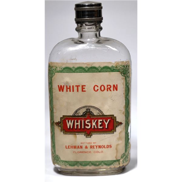 White Corn Whiskey Paper Label Bottle, Florence [153801]