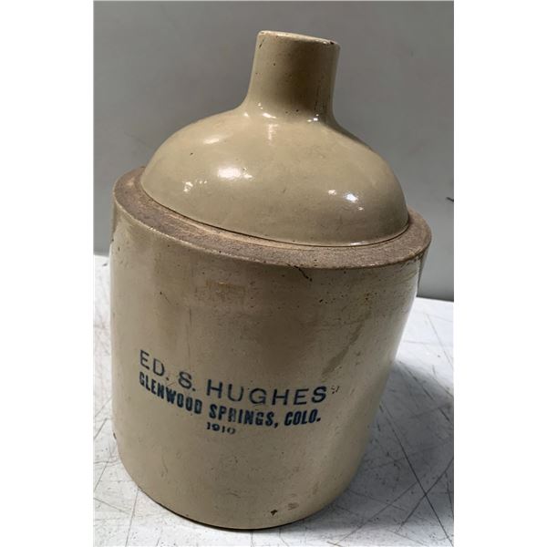 Ed. S. Hughes, Glenwood Springs, Dated Whiskey Jug [154907]