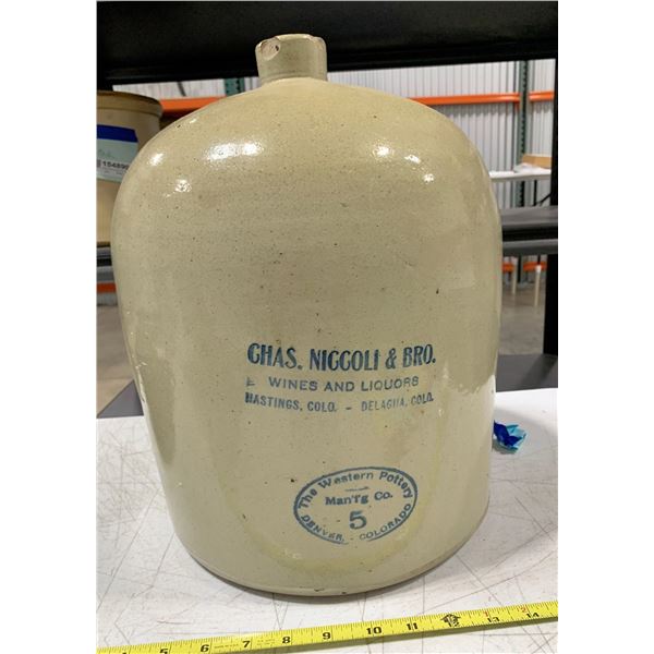 Chas. Niccoli & Bro. Hastings Slope Shouldered Jug [154891]