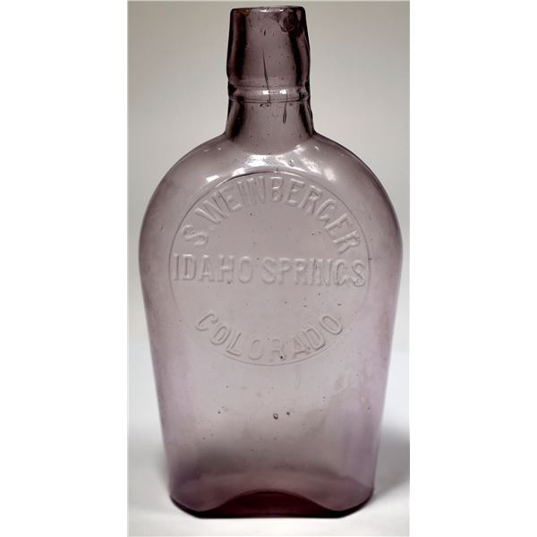 S. Weinberger Pint Shoo Fly Flask, Idaho Springs [154125]