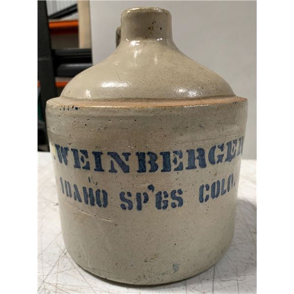 S. Weinberger Whiskey Jug, Idaho Springs [154941]