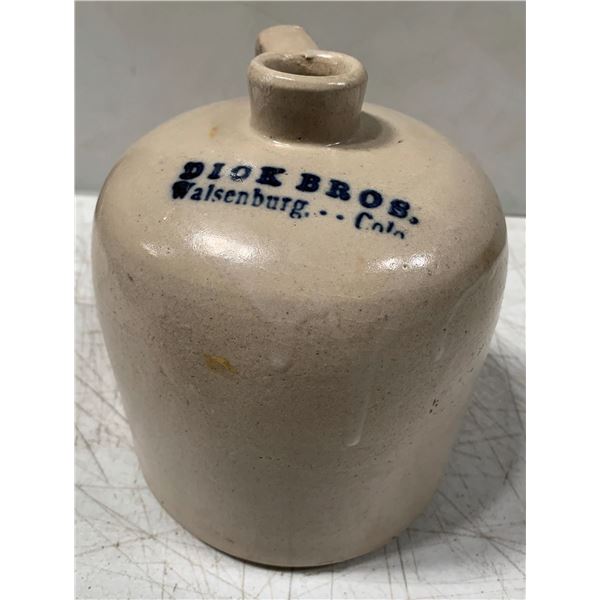 Dick Bros. Sloped Shoulder Whiskey Jug, Walsenburg [154944]