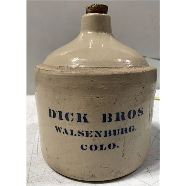 Dick Bros. Whiskey Jug, Walsenburg [154942]