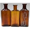 Image 1 : Colorado Amber Drug Bottles, 3 [152787]