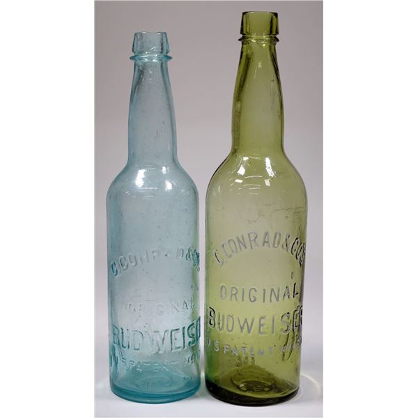 C. Conrad & Co. Budweiser Beer Bottles incl. Rare Lime Variety [154086]