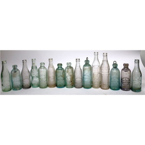 Missouri Hutch and Crown Top Bottles, 14 [154972]
