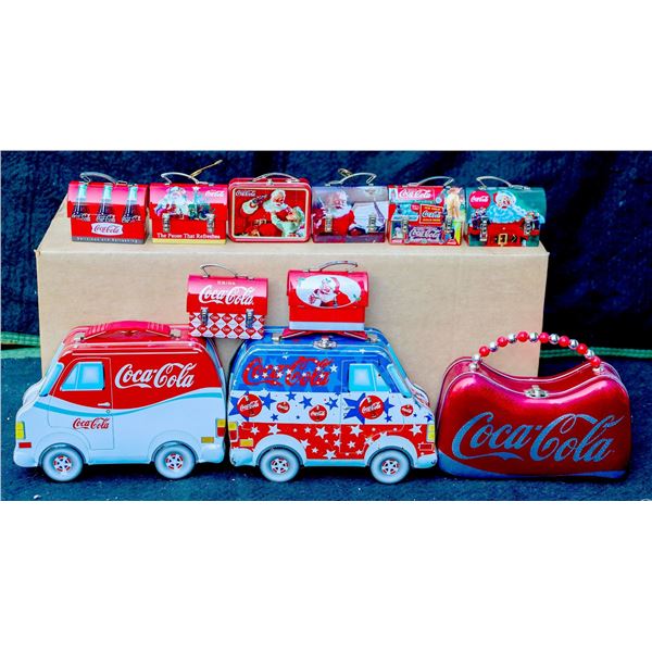 Coca Cola Advertising Tins with Handles [155239]