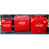 Image 1 : Coca Cola Metal Carry Coolers, 3 [155220]