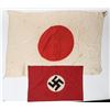 Image 1 : Japanese Silk Flag and German Nazi Party Flag [152615]