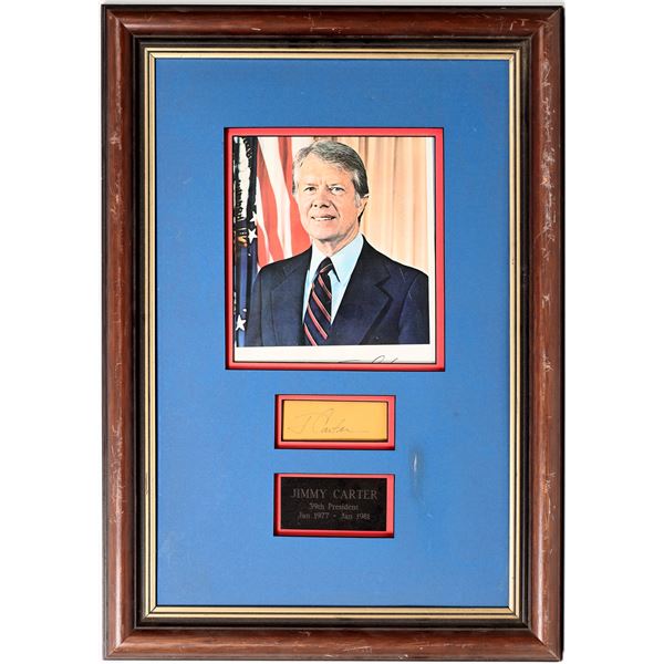 Gerald Ford and Jimmy Carter Photos with Autographs [154549]