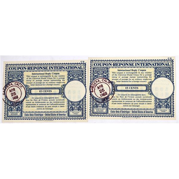 Scrip: Coupon-Response Intl. Postal Notes, 2 [156019]