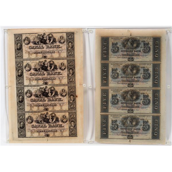 New Orleans Uncut Sheets of Scrip, 2 [154672]