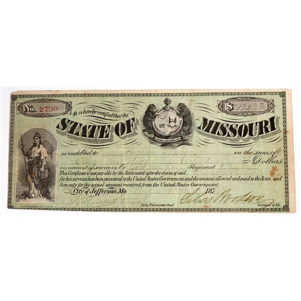 Jefferson, MO Facsimile Currency [155028]