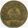 Image 1 : J. C. Wagoner Token, Dunsmuir [153192]