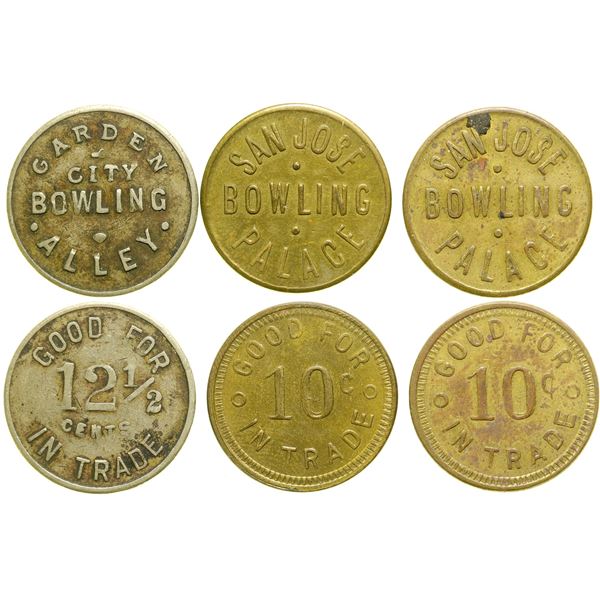 San Jose Bowling Tokens [153167]