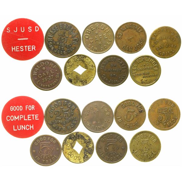 San Jose Cafe Tokens [153168]