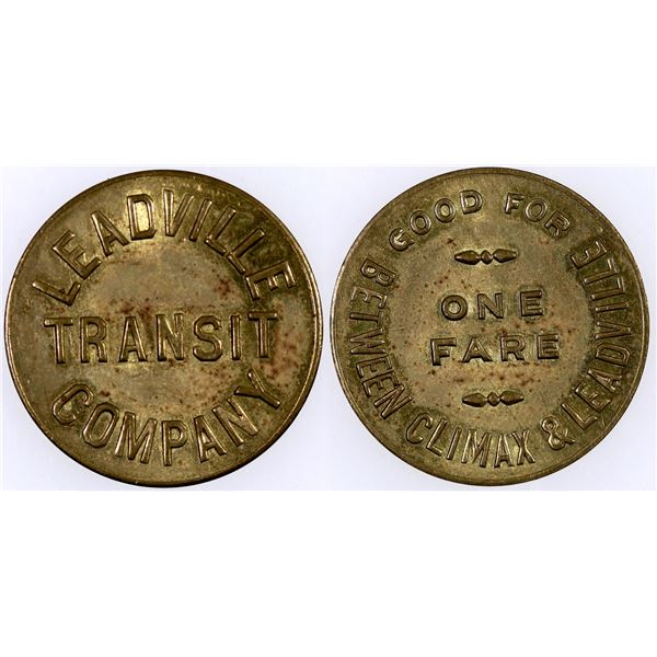 Leadville Transit Company Token [154054]