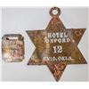 Image 1 : Enid, Oklahoma Hotel Key Tags (2) [154481]