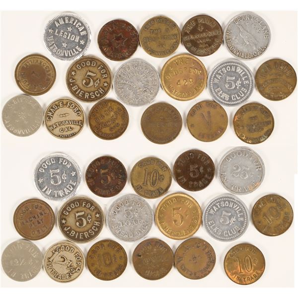 Watsonville, California Token Collection (18) [152983]