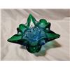 Image 1 : Blue/Green Chalet blown glass, 8" wide