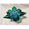 Image 3 : Blue/Green Chalet blown glass, 8" wide