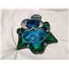 Image 4 : Blue/Green Chalet blown glass, 8" wide