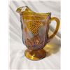 Image 1 : Indiana glass carnival glass jug, 10" high