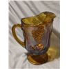 Image 4 : Indiana glass carnival glass jug, 10" high