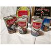 Image 2 : Alcohol lot, 8 beer cans, two advertising glass