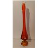 Image 1 : Vintage orange/reddish vase 26" tall