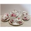 Image 1 : Royal Albert American Beauty teapot, 4 cups & saucers, cream & sugar bowl & plate