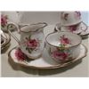 Image 5 : Royal Albert American Beauty teapot, 4 cups & saucers, cream & sugar bowl & plate
