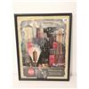 Image 1 : 1950's Coke framed paper advertisement 11.5" X 14.5"