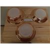 Image 3 : PEACH LUSTER SALAD BOWL & 2 SALAD BOWLS