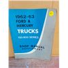 Image 1 : 1962-63 Ford/Mercury truck manual 152 pages