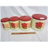 Image 1 : 4 Piece Vintage Cannister Set