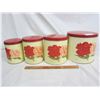 Image 3 : 4 Piece Vintage Cannister Set