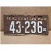 Image 1 : 1935 Saskatchewan license plate