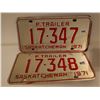 Image 4 : 1941 License plate, 1971 2D trailer plate