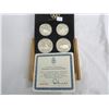Image 1 : 1976 Montreal Olympic Set 2 Ten Dollar Coins 2 Five Dollar Coins 4.344 Troy Oz. of Silver